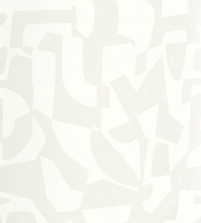 Broken Pattern Wallpaper by Caselio Blanc nacre
