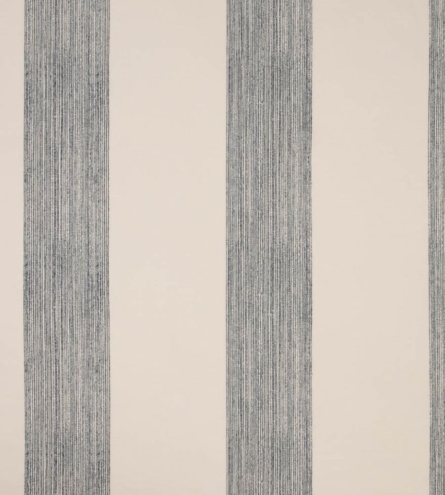 Brome Stripe Fabric by Christopher Farr Cloth Navy