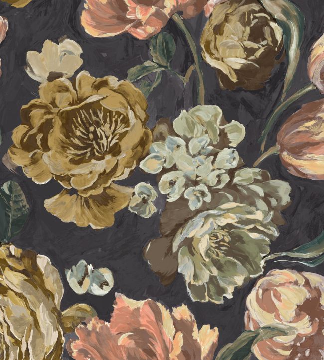 Bronte Fabric by Arley House Raven Black