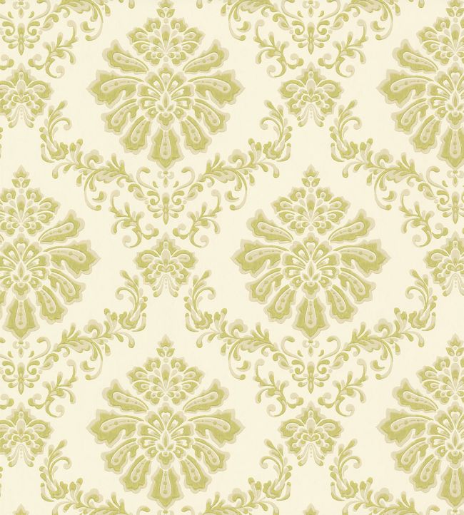 Broughton Wallpaper by 1838 Wallcoverings Lime Green