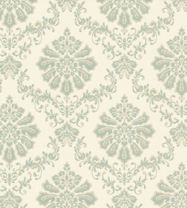 Broughton Wallpaper by 1838 Wallcoverings Seafoam Green