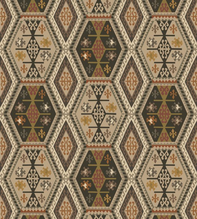 Buckland Wallpaper by Mulberry Home Woodsmoke