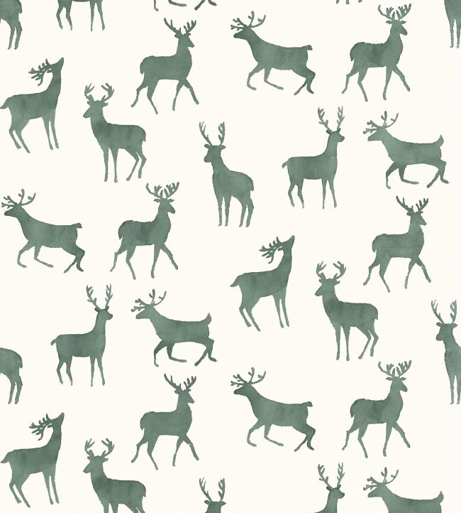 Bucks Wallpaper by Thibaut Wild Sage