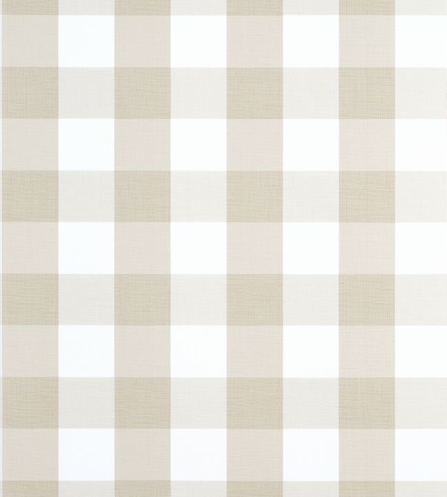 Buffalo Check Wallpaper by Thibaut Beige
