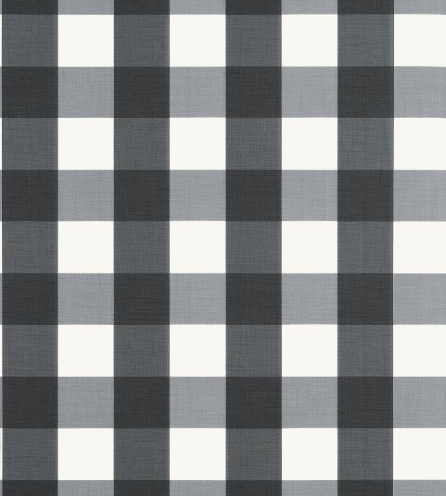 Buffalo Check Wallpaper by Thibaut Black