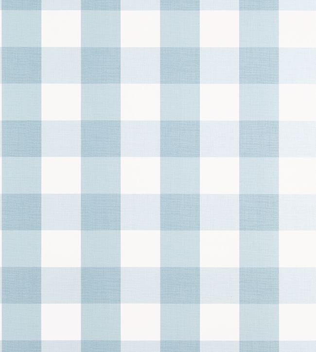 Buffalo Check Wallpaper by Thibaut Spa Blue