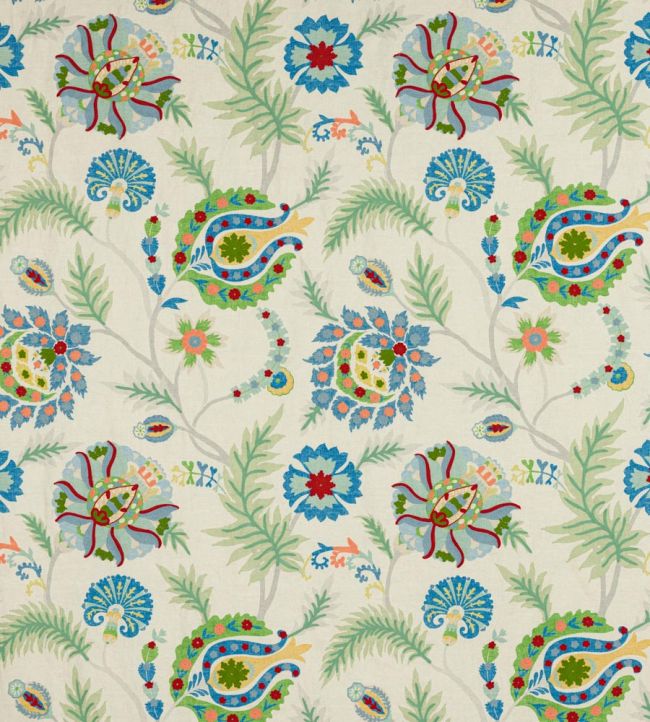 Bukhara Fabric by Jane Churchill Green/Multi