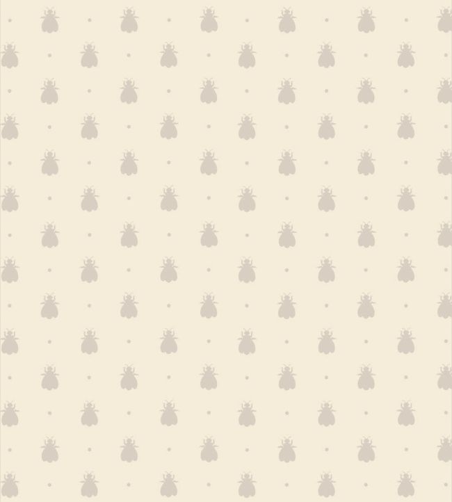 Bumble Bee Wallpaper by Farrow & Ball White Tie / Stirabout