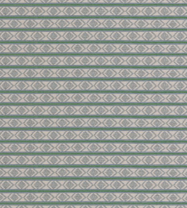 Burford Stripe Fabric by GP & J Baker Blue/Green