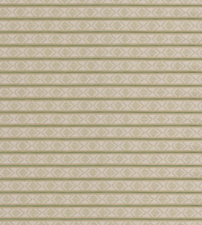 Burford Stripe Fabric by GP & J Baker Green