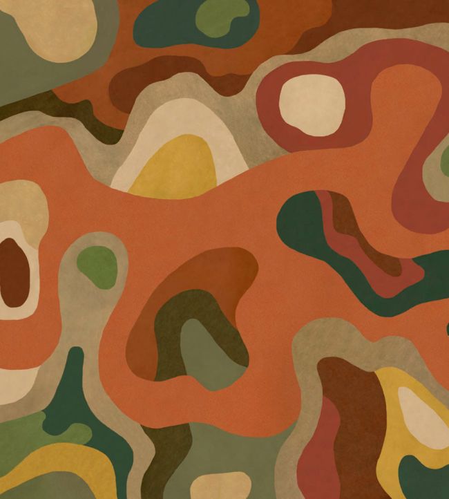 Burle Mural by Tres Tintas Terracotta