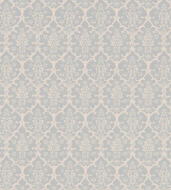 Burley Wallpaper by Schumacher Orpington Blue