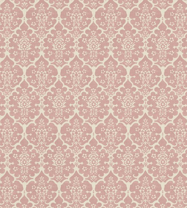 Burley Wallpaper by Schumacher Pink