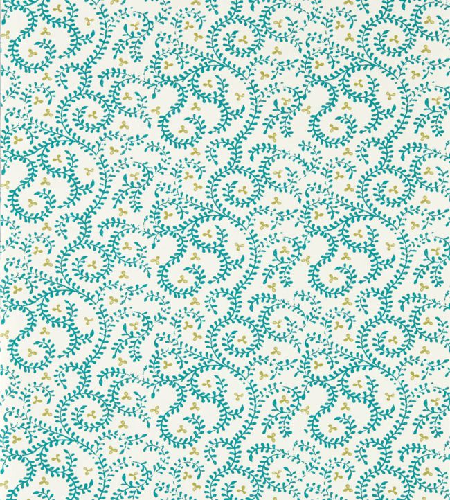 Buta Wallpaper by Clarke & Clarke Teal