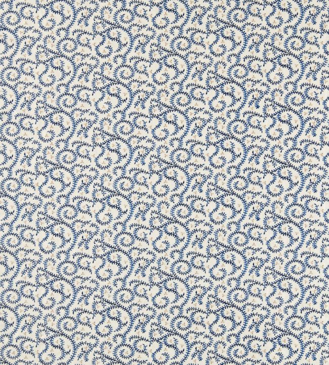 Buta Embroidery Fabric by Clarke & Clarke Ink