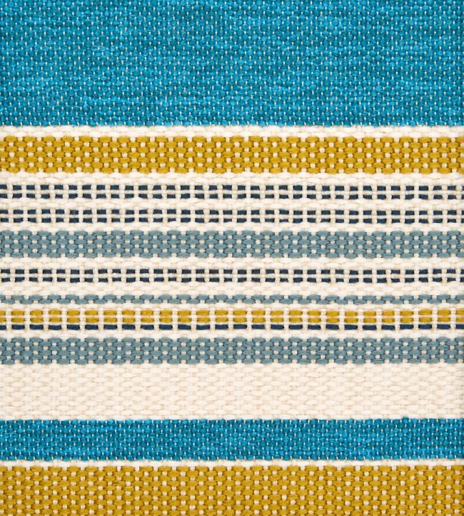 Cabana Stripe in Dixster Fabric by Liberty Aqua