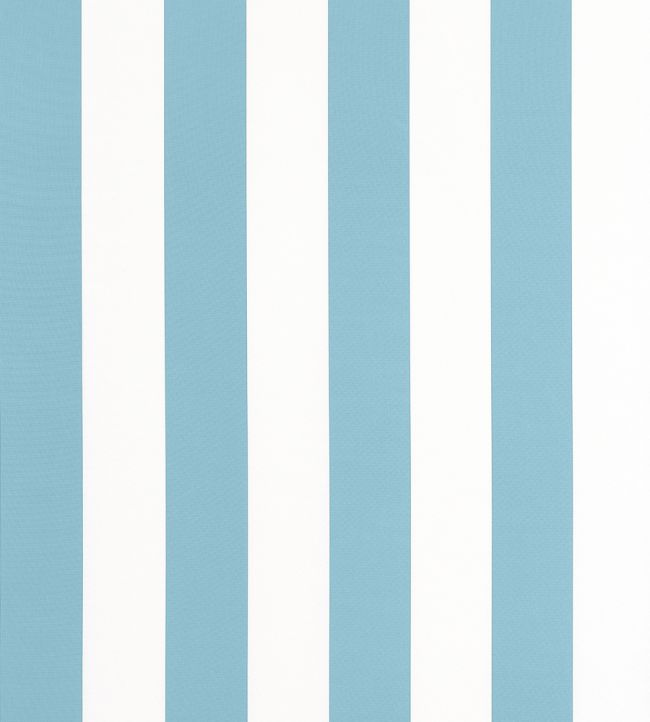 Cabana Stripe Fabric by Thibaut Spa Blue