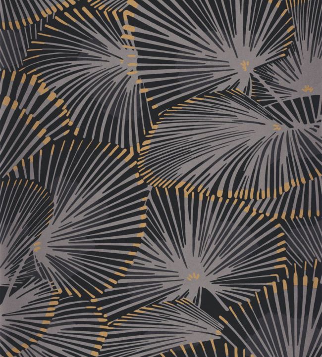 Cabaret Wallpaper by Casadeco Noir Reglisse