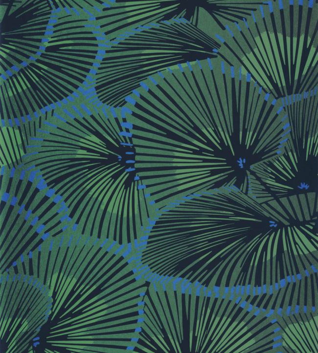 Cabaret Wallpaper by Casadeco Vert Canopee