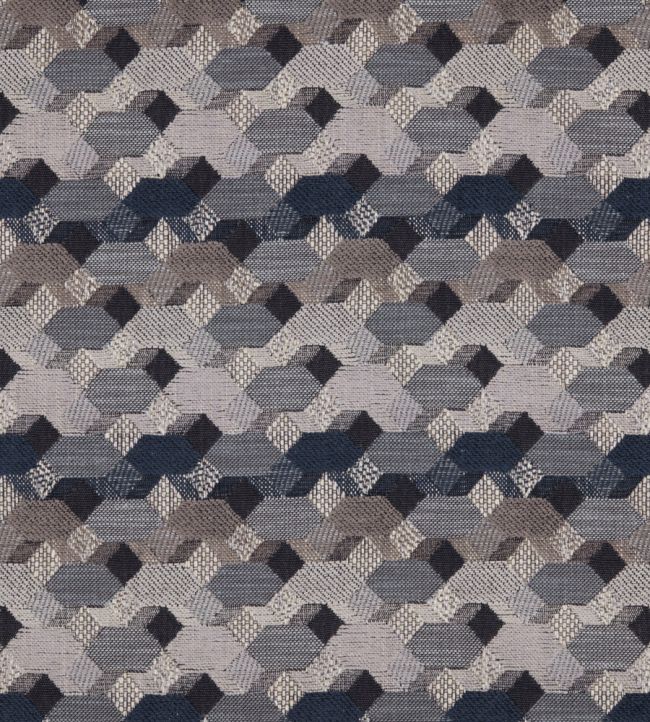 Cabaret Fabric by Warwick Indigo