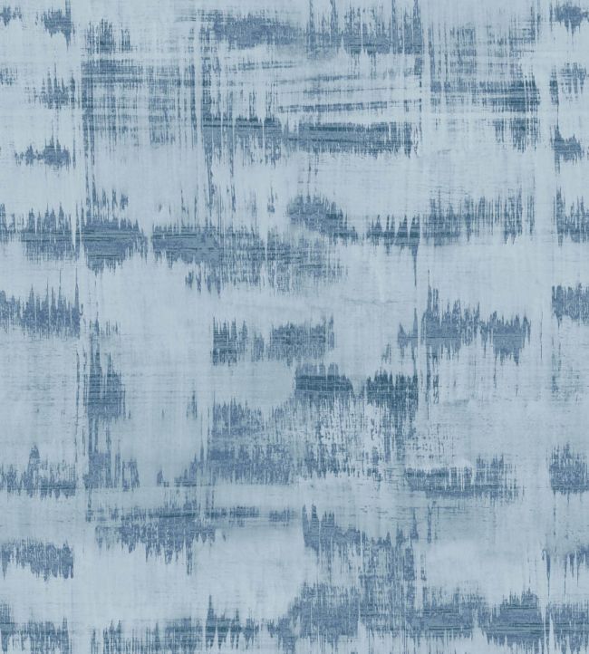 Cabin Vinyl Wallpaper by Christopher Farr Cloth Cobalt