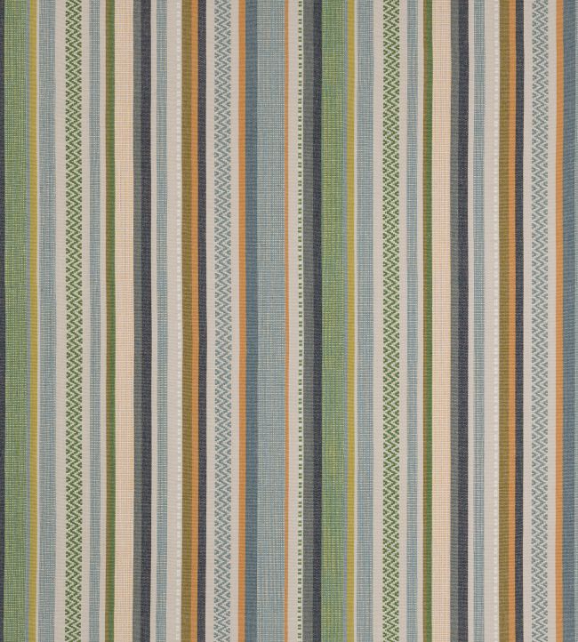 Cabrera Stripe Fabric by Jane Churchill Blue/Green