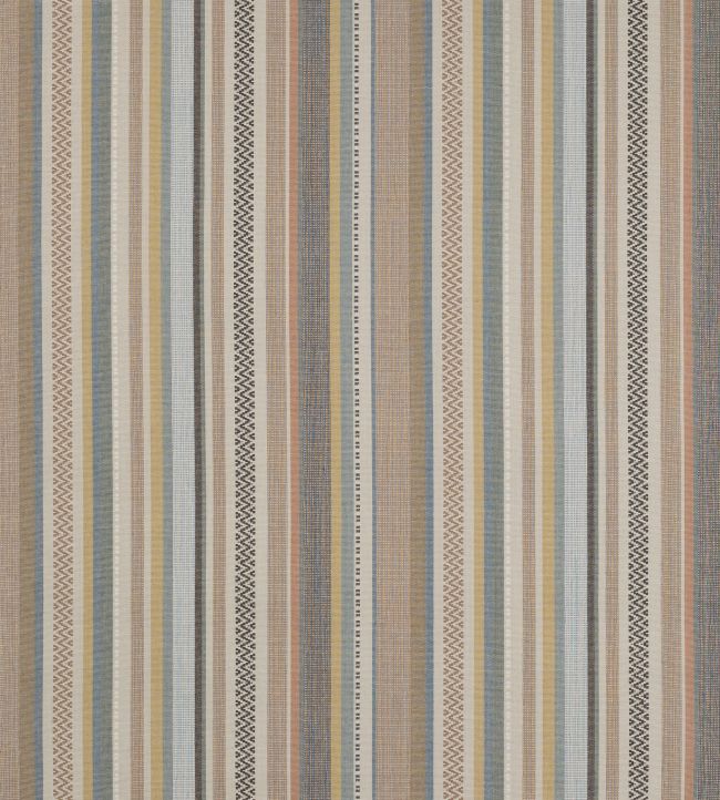 Cabrera Stripe Fabric by Jane Churchill Soft Blue/Taupe