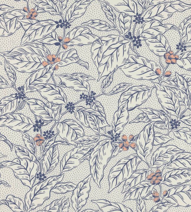 Caffeine Wallpaper by Langelid Von Bromssen Ink Blue
