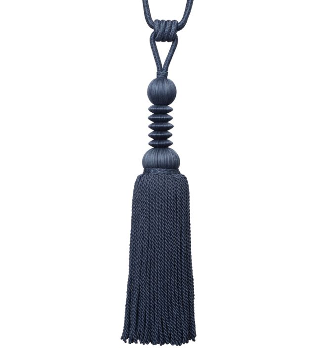 Caitlin Single Tassel Tieback Trimming by Samuel & Sons Caspian Blue