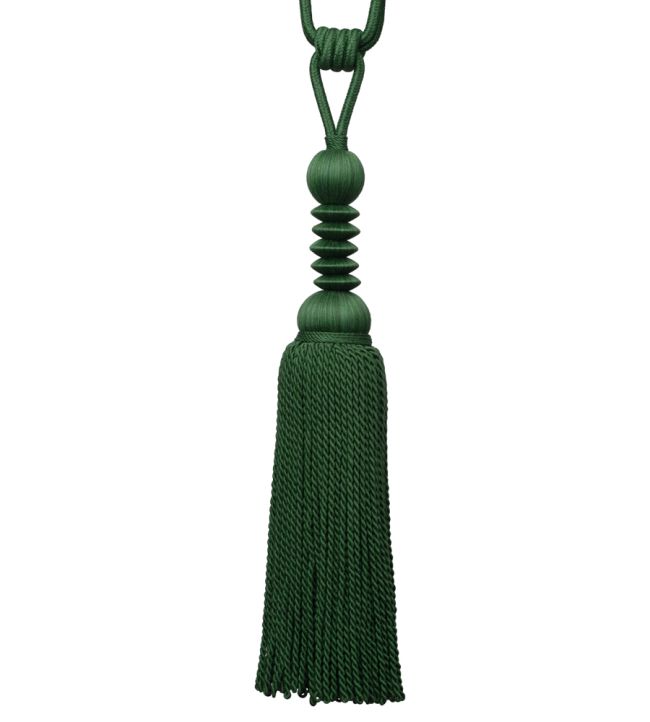 Caitlin Single Tassel Tieback Trimming by Samuel & Sons Viridian Green
