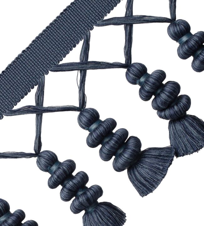Caitlin Tassel Fringe Trimming by Samuel & Sons Caspian Blue