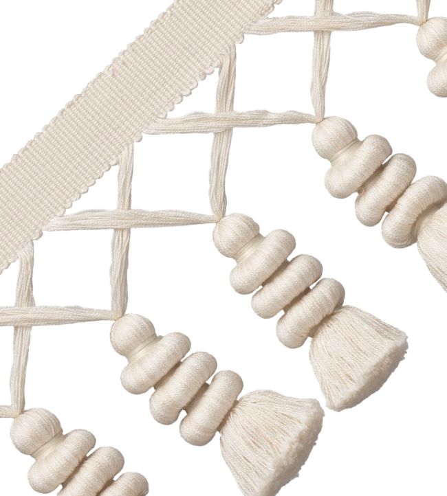 Caitlin Tassel Fringe Trimming by Samuel & Sons Cream