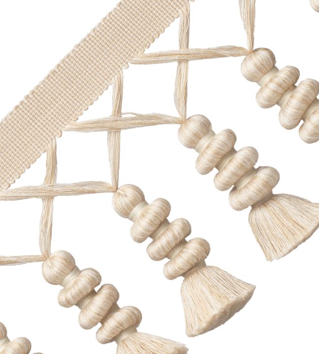 Caitlin Tassel Fringe Trimming by Samuel & Sons Eggshell