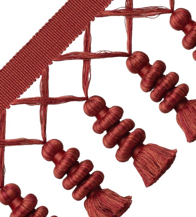 Caitlin Tassel Fringe Trimming by Samuel & Sons Titian Red