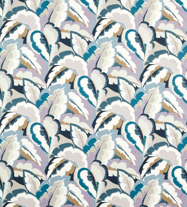 Calathea Fabric by Harlequin Cornflower / Azul / Shiitake / Wild Water