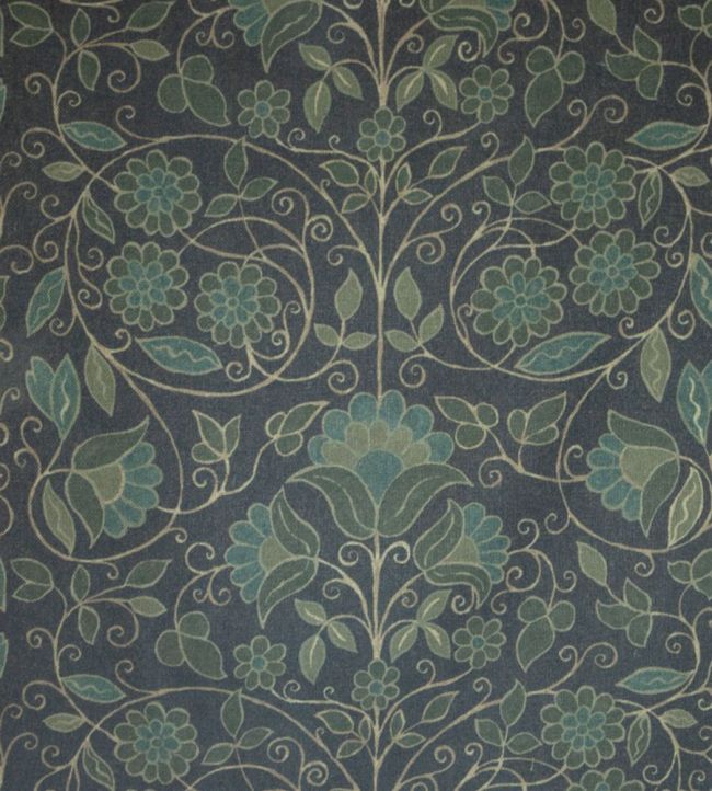 Calder Fabric by Titley and Marr Indigo & Ocean