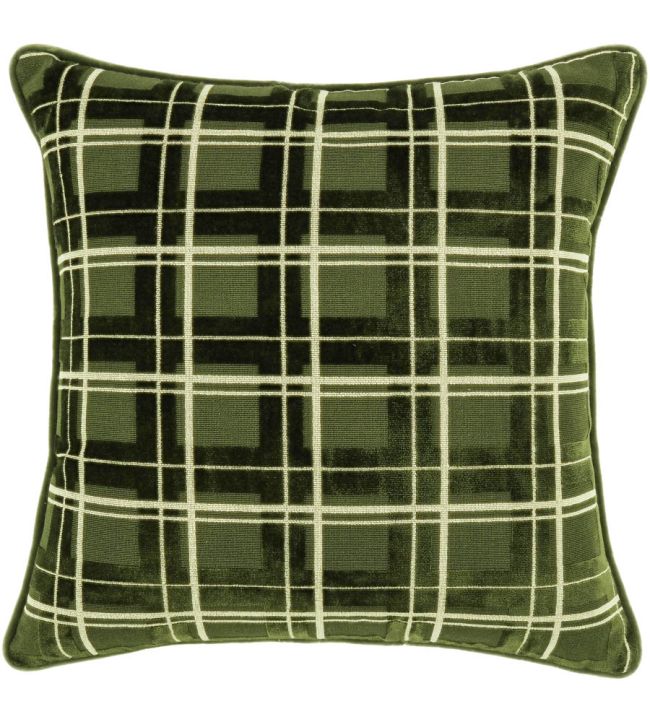 Caledonian Cushion 50 x 50cm by Kirkby Design Pine Green