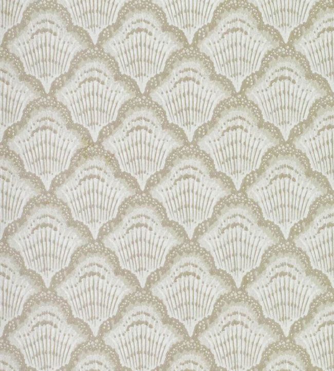 Calico Shell Wallpaper by 1838 Wallcoverings Ivory