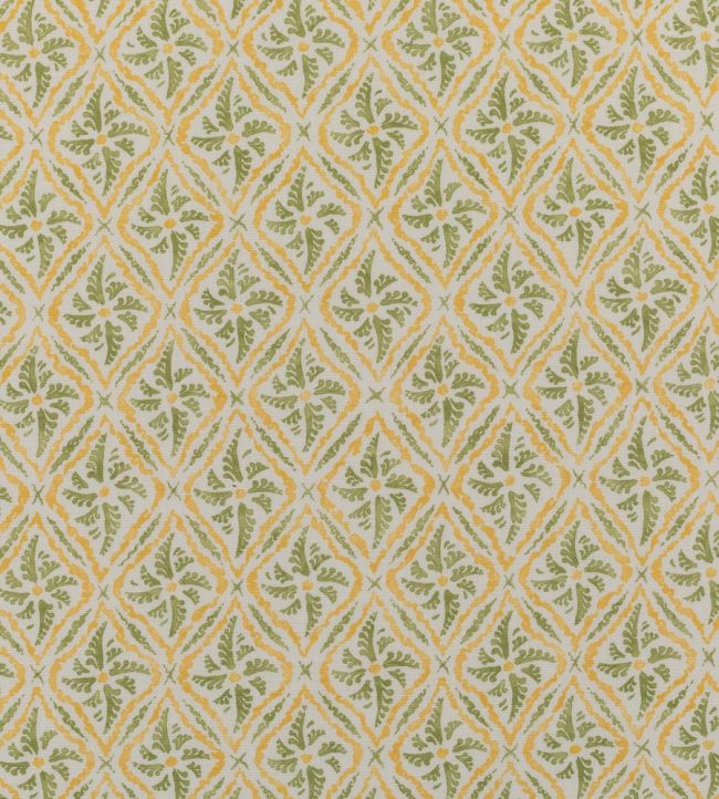 Calissons Fabric by Marvic Vert/Jaune