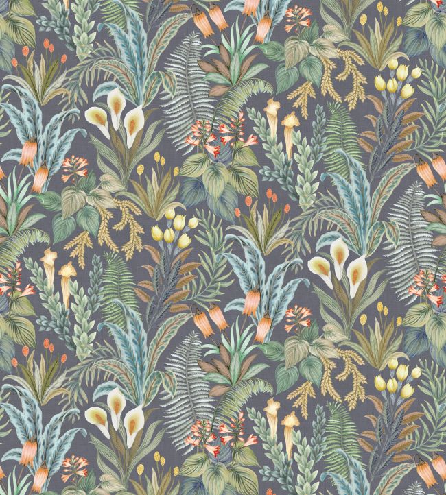 Calla Lily Wallpaper by Osborne & Little Midnight