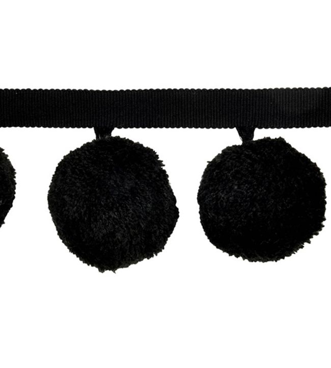 Calypso Bobble Fringe 75mm Trimming by Houles Noir