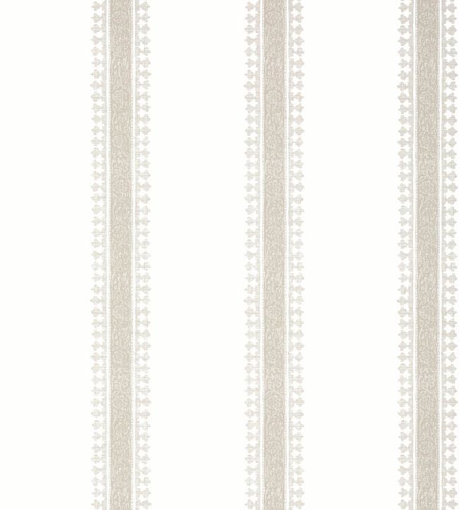 Cambridge Stripe Wallpaper by Thibaut Beige