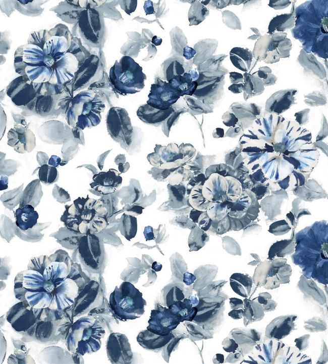 Camellia Fabric by Designers Guild Indigo