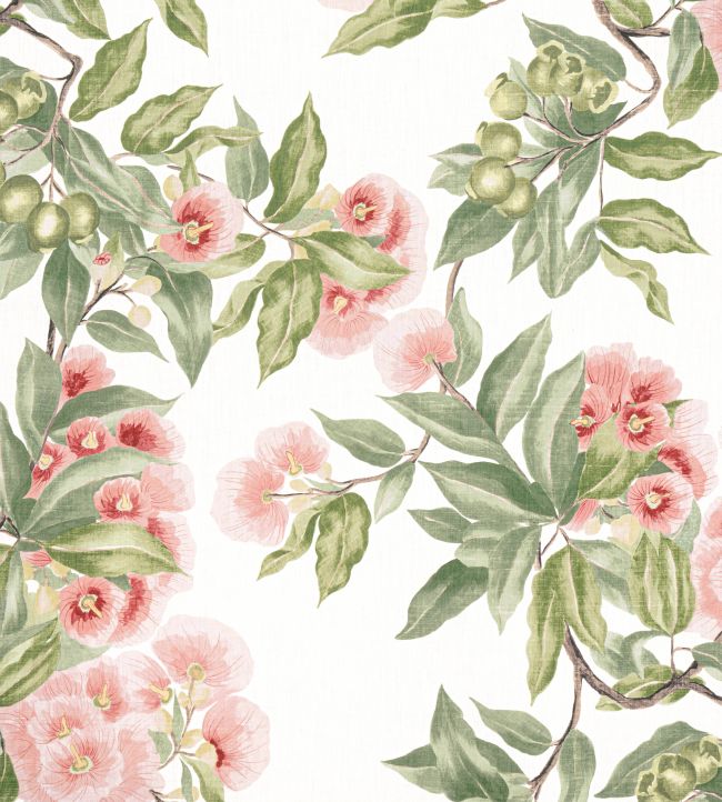 Camellia Garden Fabric by Anna French Coral
