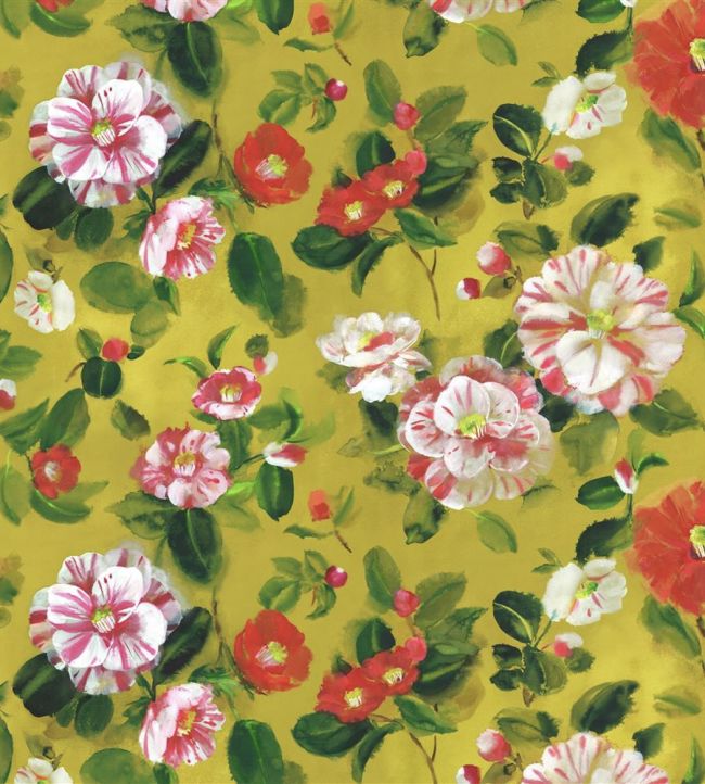 Camellia Velours Fabric by Designers Guild Mimosa