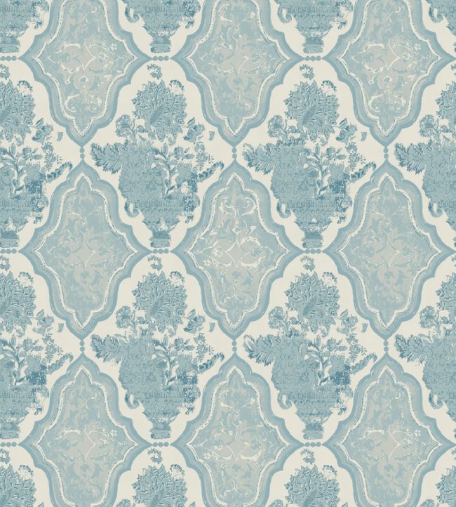 Cameo Vase Wallpaper by DADO 02 Faded Cyan