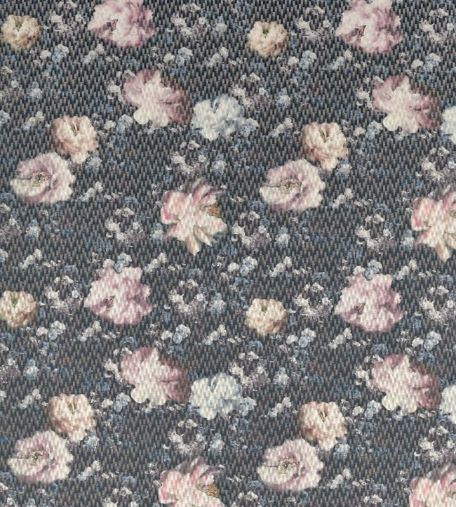 Camile Fabric by Clarke & Clarke Blush/Charcoal