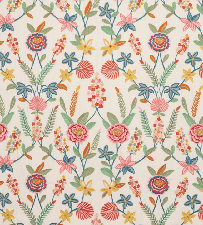 Camille Fabric by Jane Churchill Pink/Green