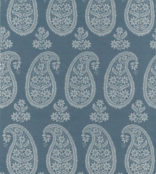Campania Paisley Fabric by Anna French Blue