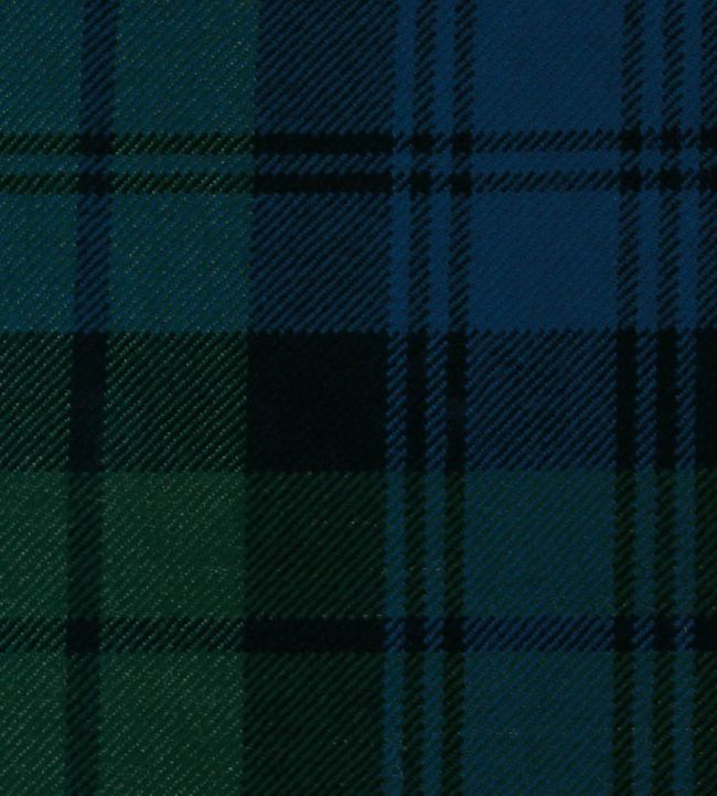 Campbell Ancient Mtd Fabric by The Isle Mill Blue/Green